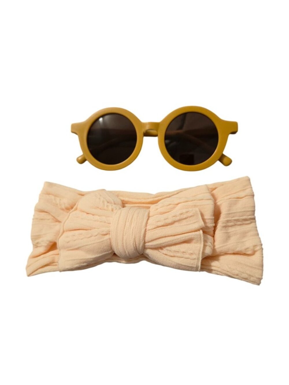 NWT - Golden Round Kids Sunglasses With Bow Headband Set (SKU#0500)